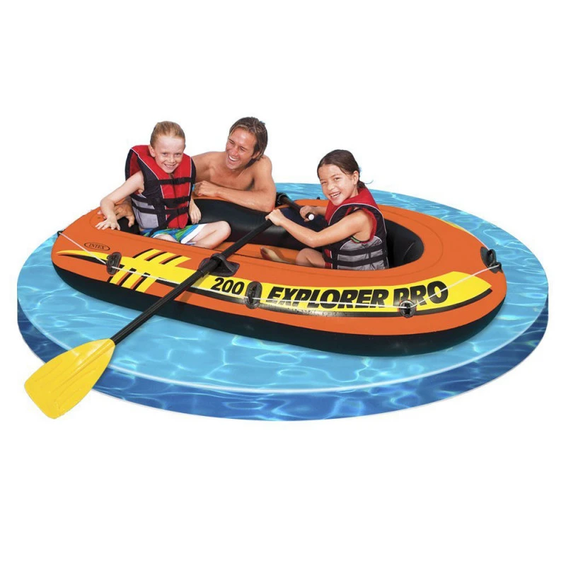 BATEAU GONFLABLE INTEX EXPLORER PRO 200 + 2 RAMES + GONFLEUR – Image 5