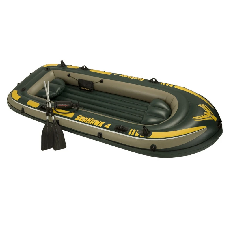 BATEAU GONFLABLE INTEX SEAHAWK 4 + 2 RAMES + GONFLEUR – Image 5