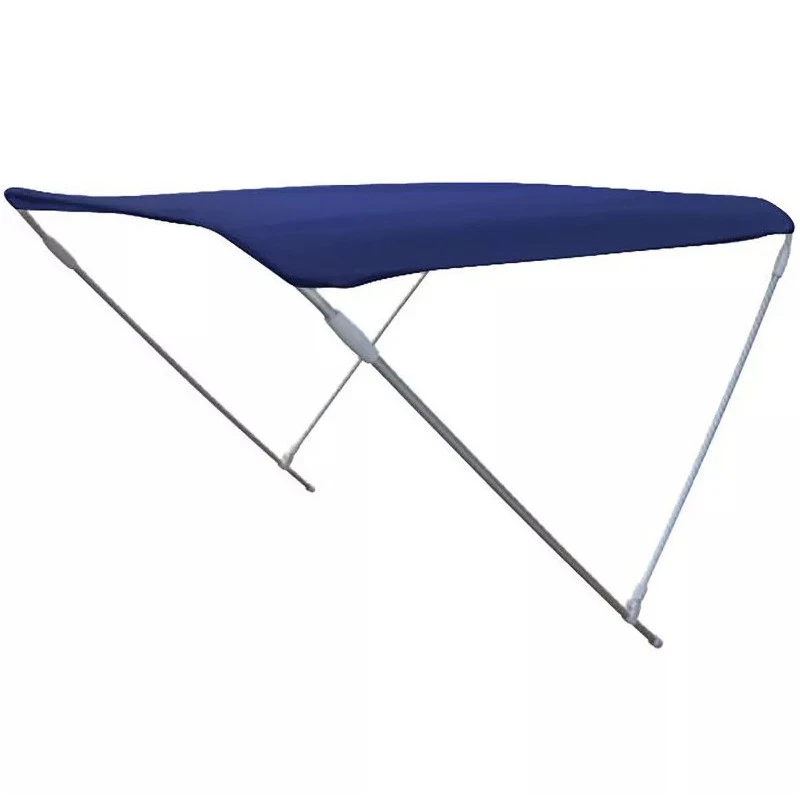 BIMINI ALU BROSSÉ 2 ARCEAUX BLEU ORANGEMARINE 150 (largeur) X 110 (hauteur) X 180 (longueur) Cm - BLEU – Image 2