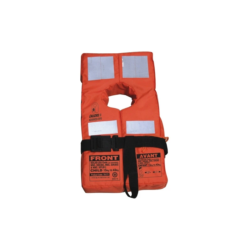 BRASSIÈRE DE SAUVETAGE LALIZAS ENFANT ET BÉBÉ 150N SOLAS Enfant De 15 à 43 Kg