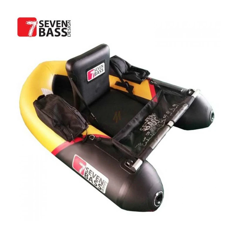 FLOAT TUBE SEVEN BASS BRIGAD RACING 160 NOIR/JAUNE – Image 2