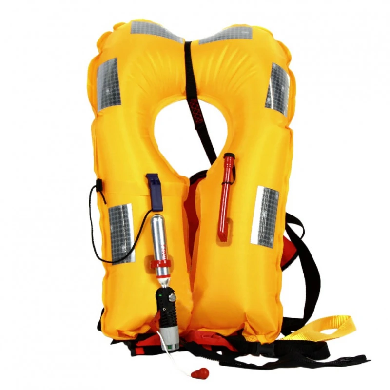 Gilet Gonflable ESSENTIAL ZIP Automatique Avec Harnais 170 N - Rouge – Image 11