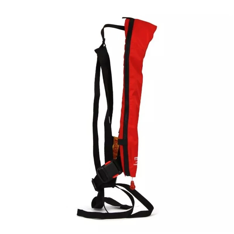 Gilet Gonflable ESSENTIAL ZIP Automatique Avec Harnais 170 N - Rouge – Image 10