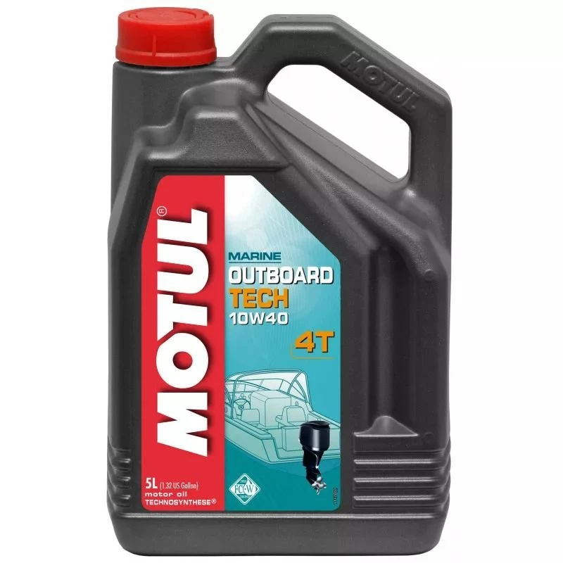 Huile 4 Temps Technosynthése 10w40 Moteurs Hors-bord - Motul 5 L