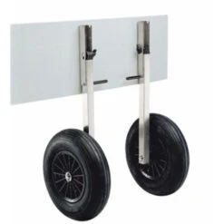 ROUES DE TRANSPORT SUR TUBE INOX PLASTIMO POUR ANNEXE