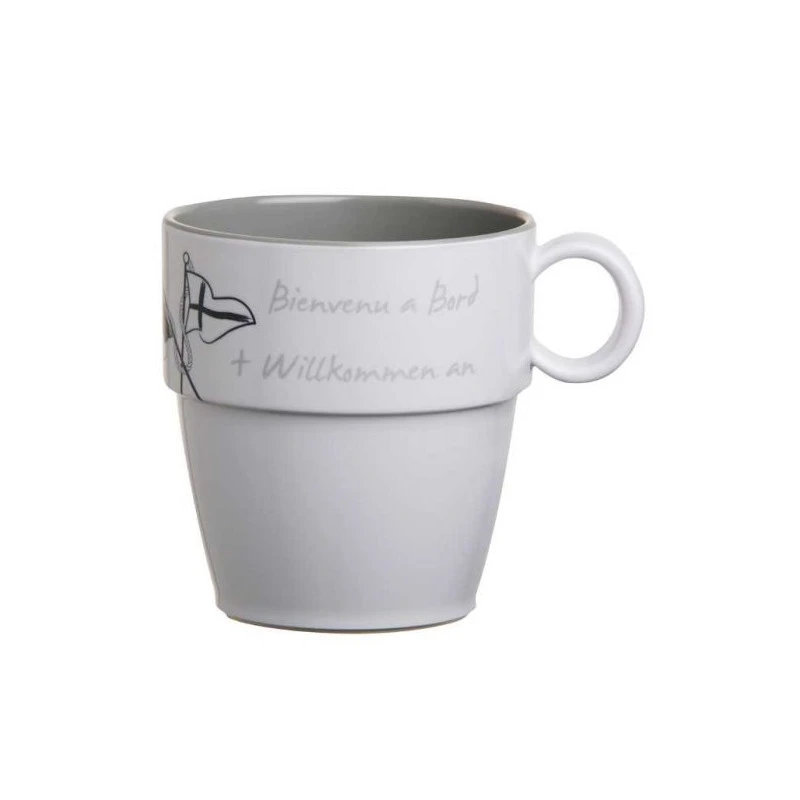 SET DE 6 MUGS 9 CM WELCOME ON BOARD MARINE BUSINESS – Image 2